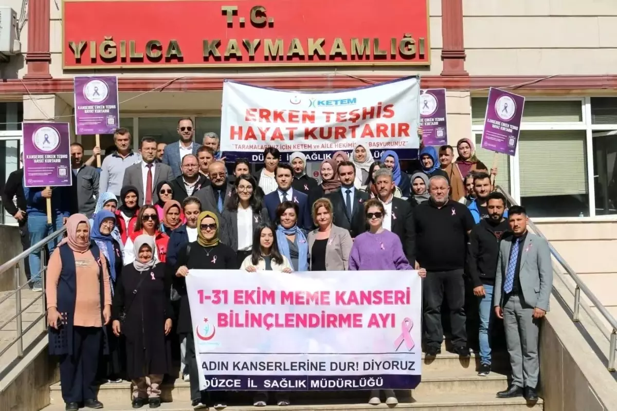 Yığılca’da Meme Kanseri Farkındalık Yürüyüşü